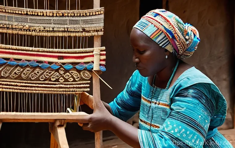 부르키나파소 여행 시 주의할 점 - **Prompt:** A classic "bush taxi" (a shared minibus or car) navigates a wide, dusty red-earth road i...