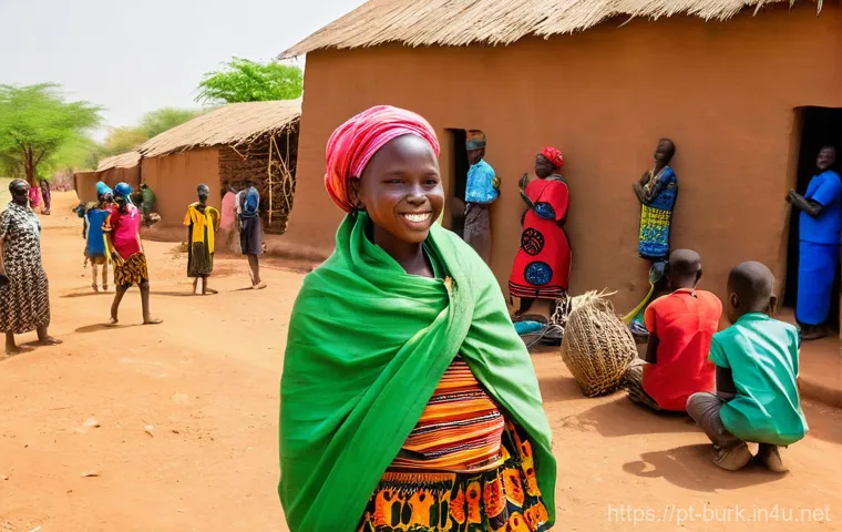 부르키나파소에서 촬영된 유명 다큐멘터리 - **A Visionary Leader Inspiring a Nation:** A charismatic African leader, in his 40s, with a determin...